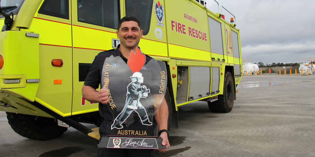 Airservices Recruit Wins Top Accolade for Aviation Rescue Fire Fighting